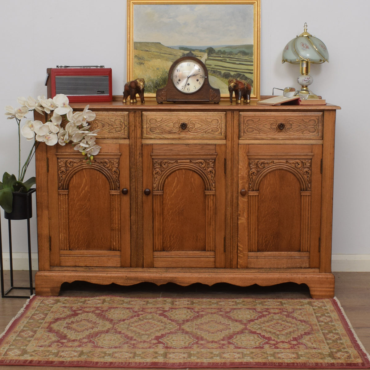 Restored Oak Sideboard
