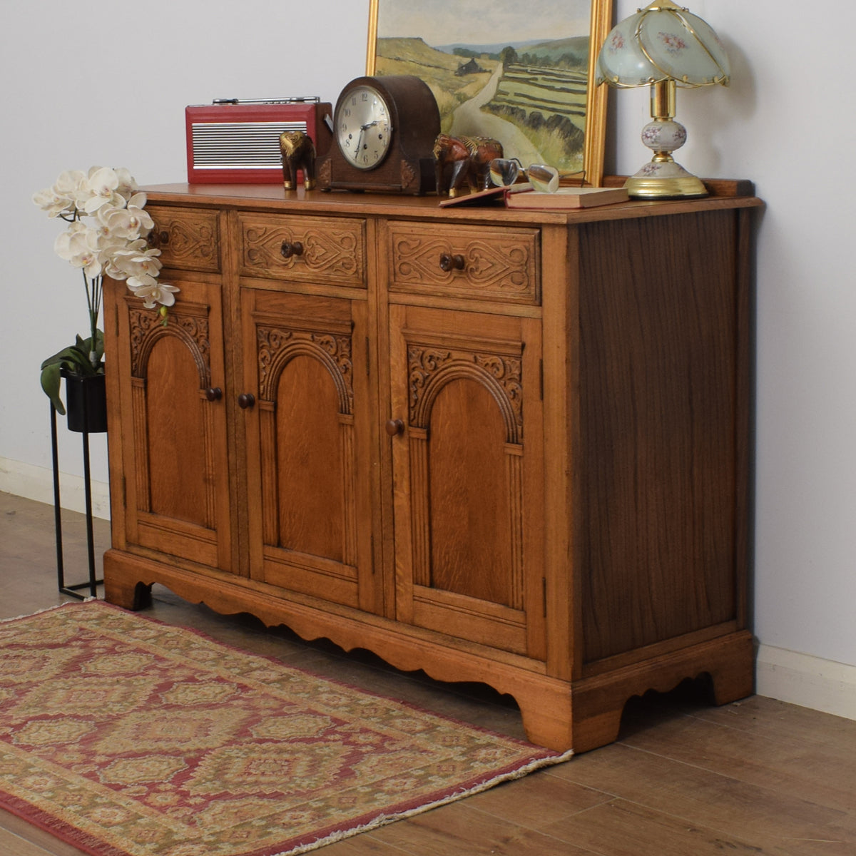 Restored Oak Sideboard