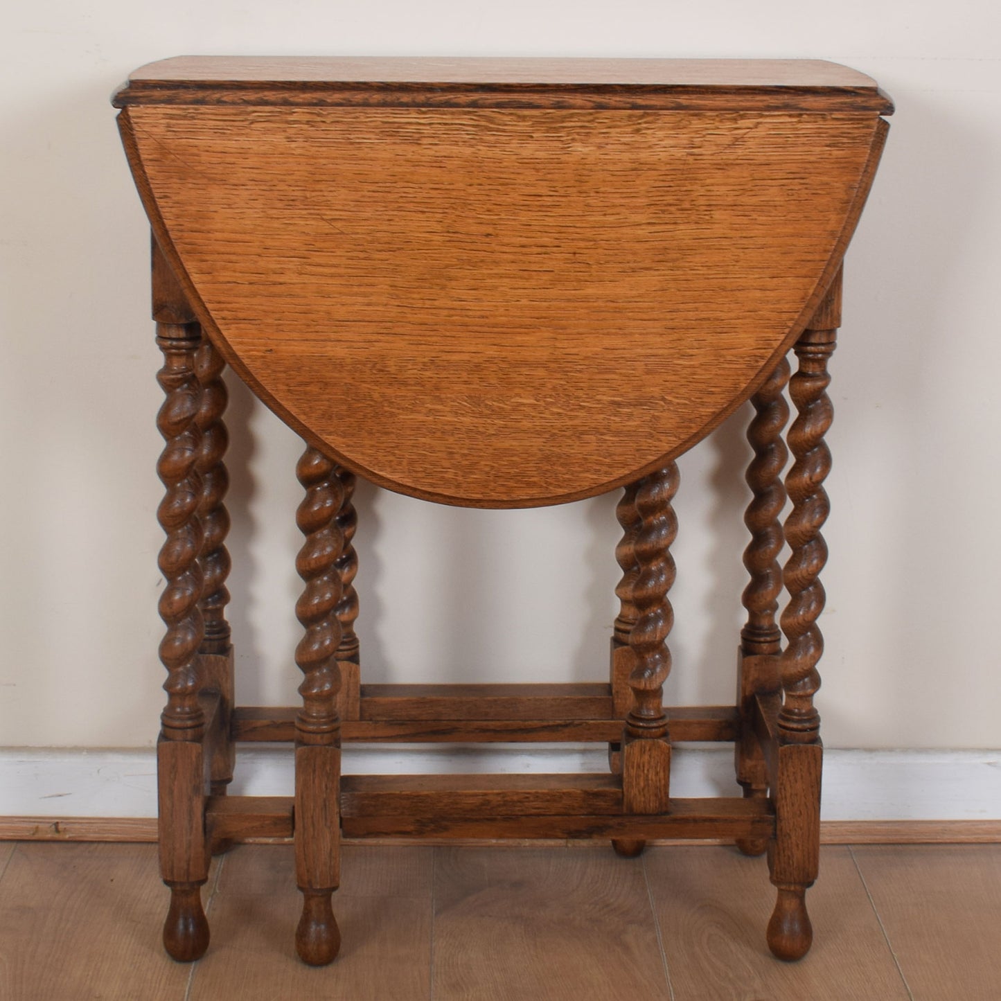 Barley-Twist Drop-leaf Occasional Table