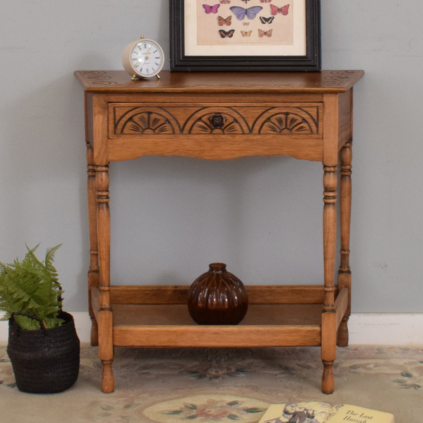 Restored Canted Hall Table