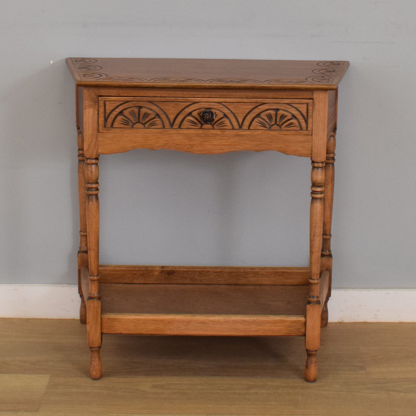 Restored Canted Hall Table