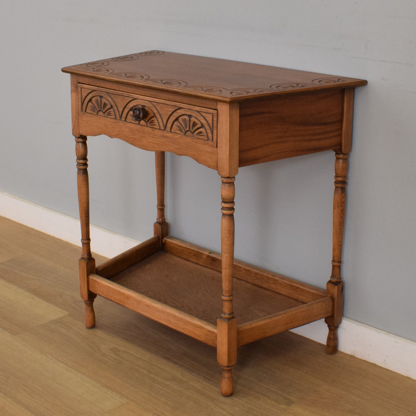 Restored Canted Hall Table