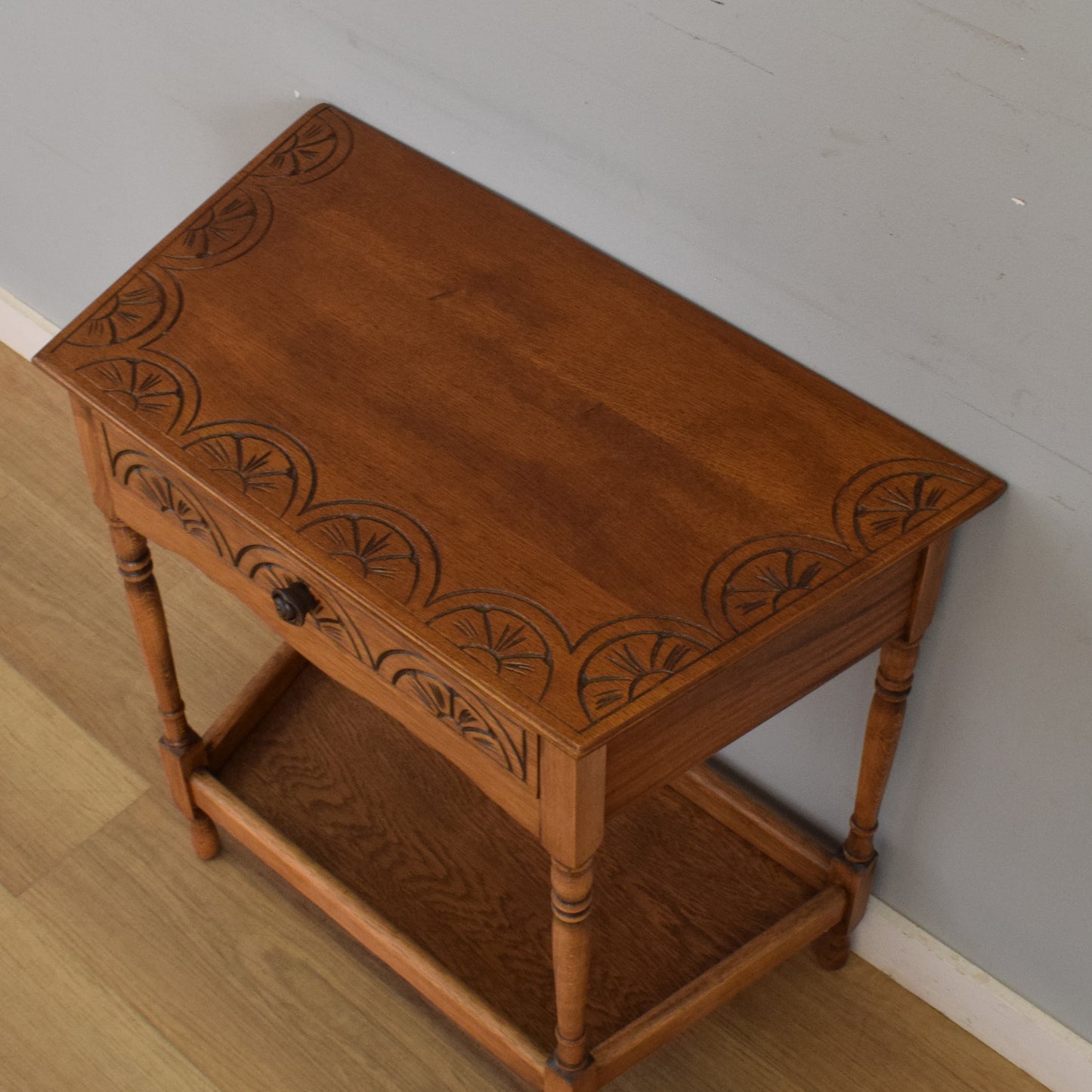 Restored Canted Hall Table