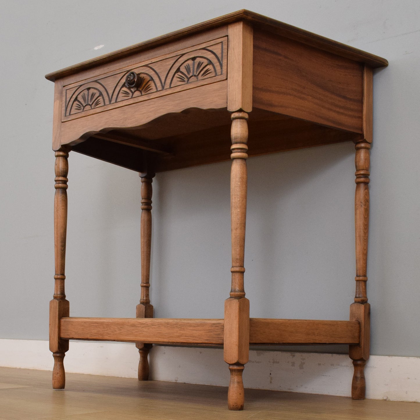 Restored Canted Hall Table