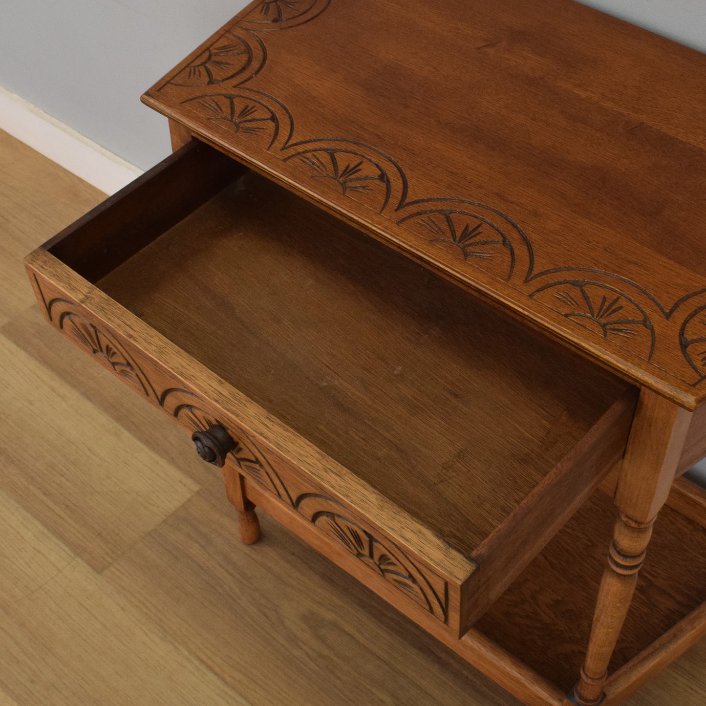 Restored Canted Hall Table