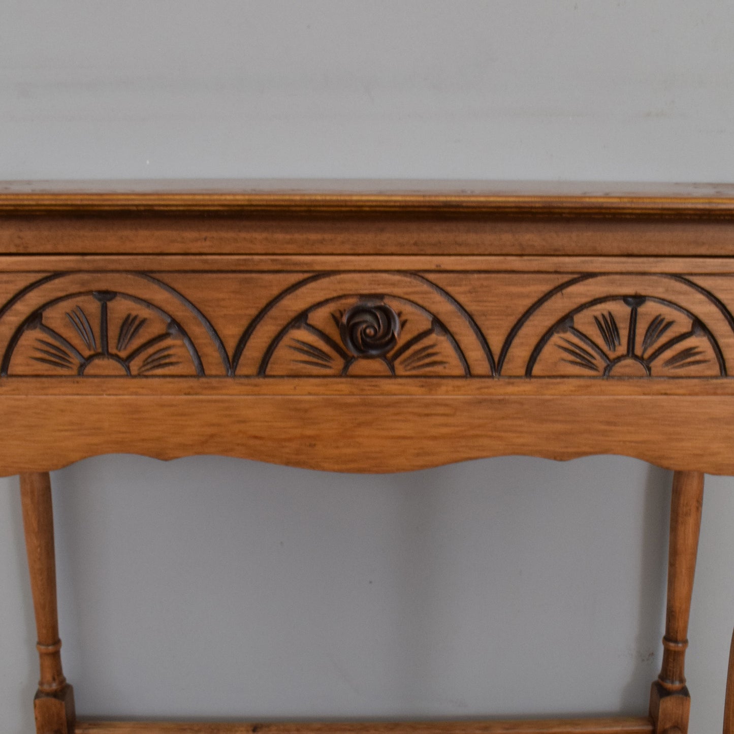 Restored Canted Hall Table