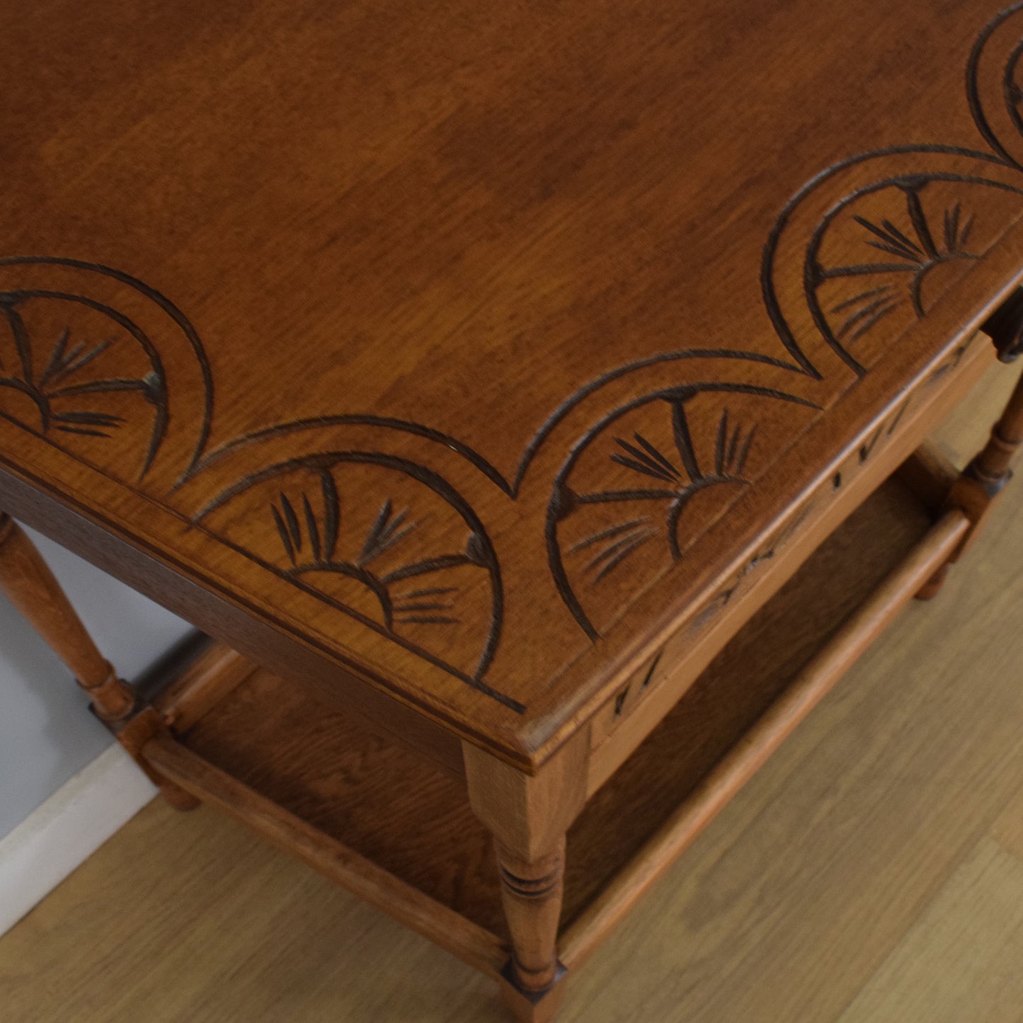 Restored Canted Hall Table