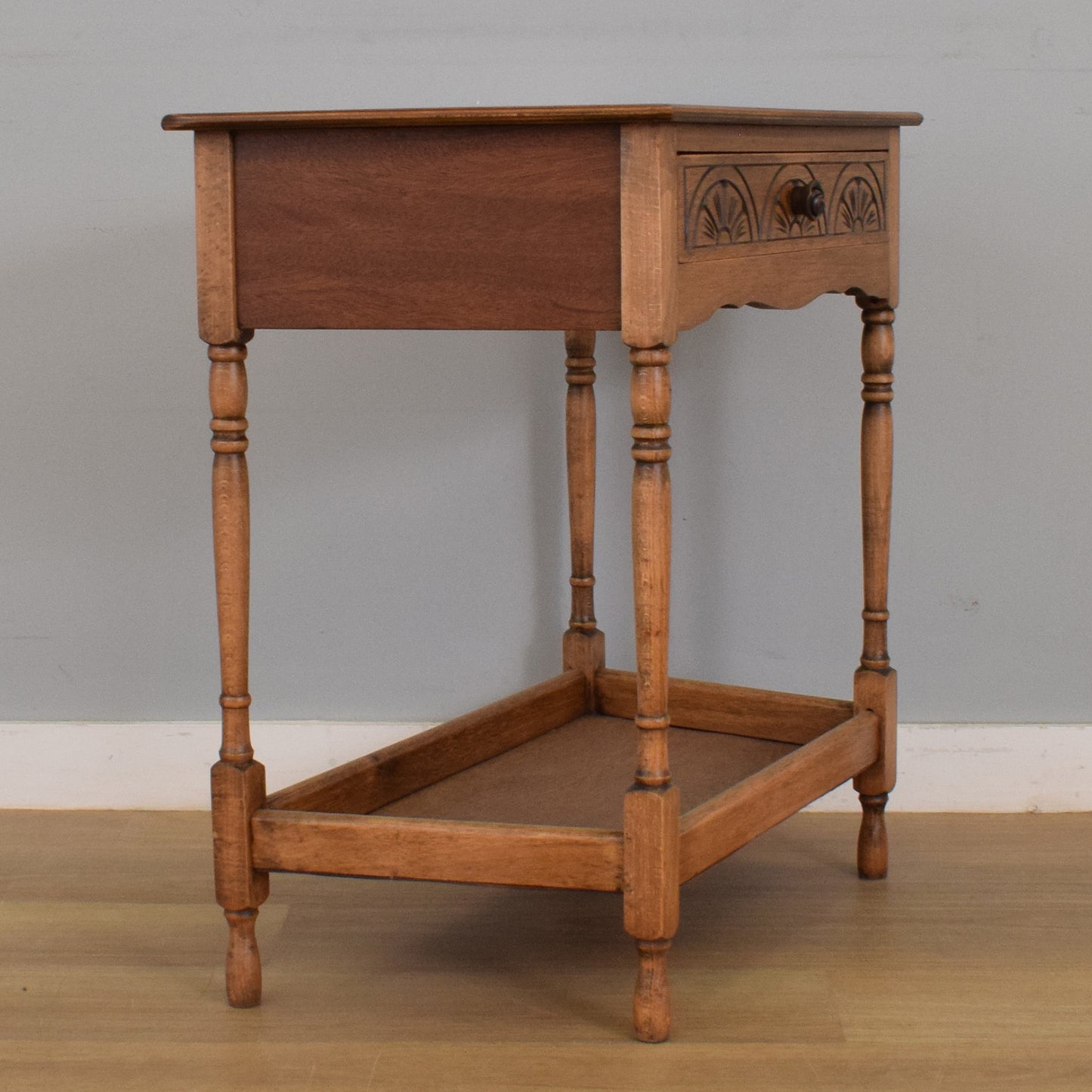 Restored Canted Hall Table