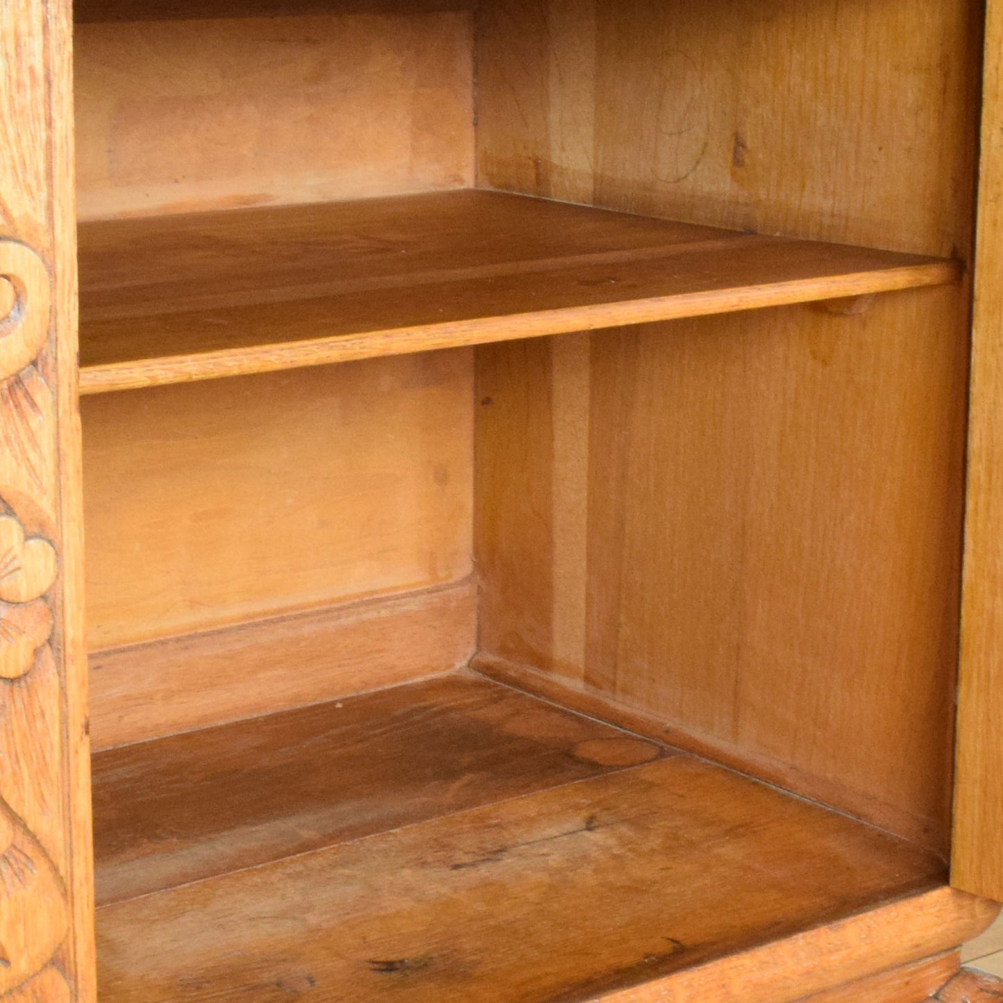 Carved Oak Sideboard