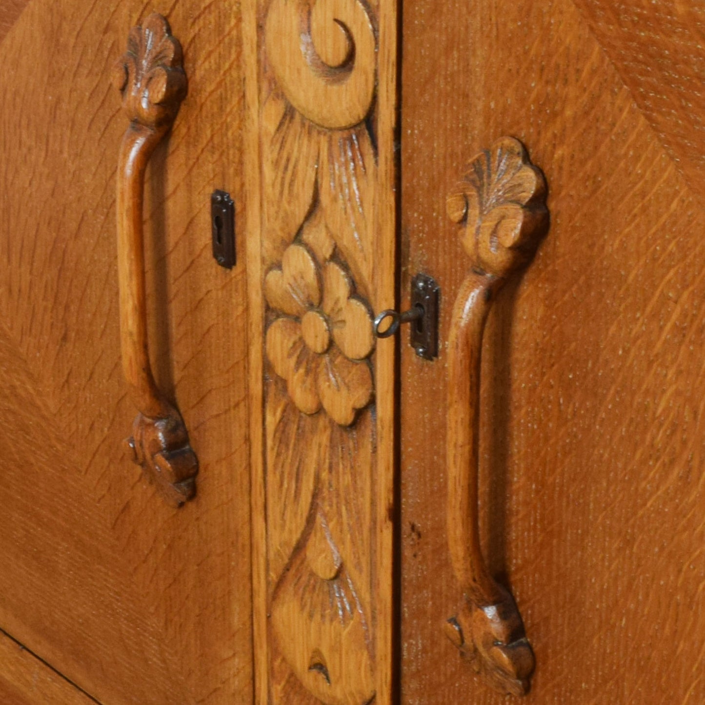 Carved Oak Sideboard