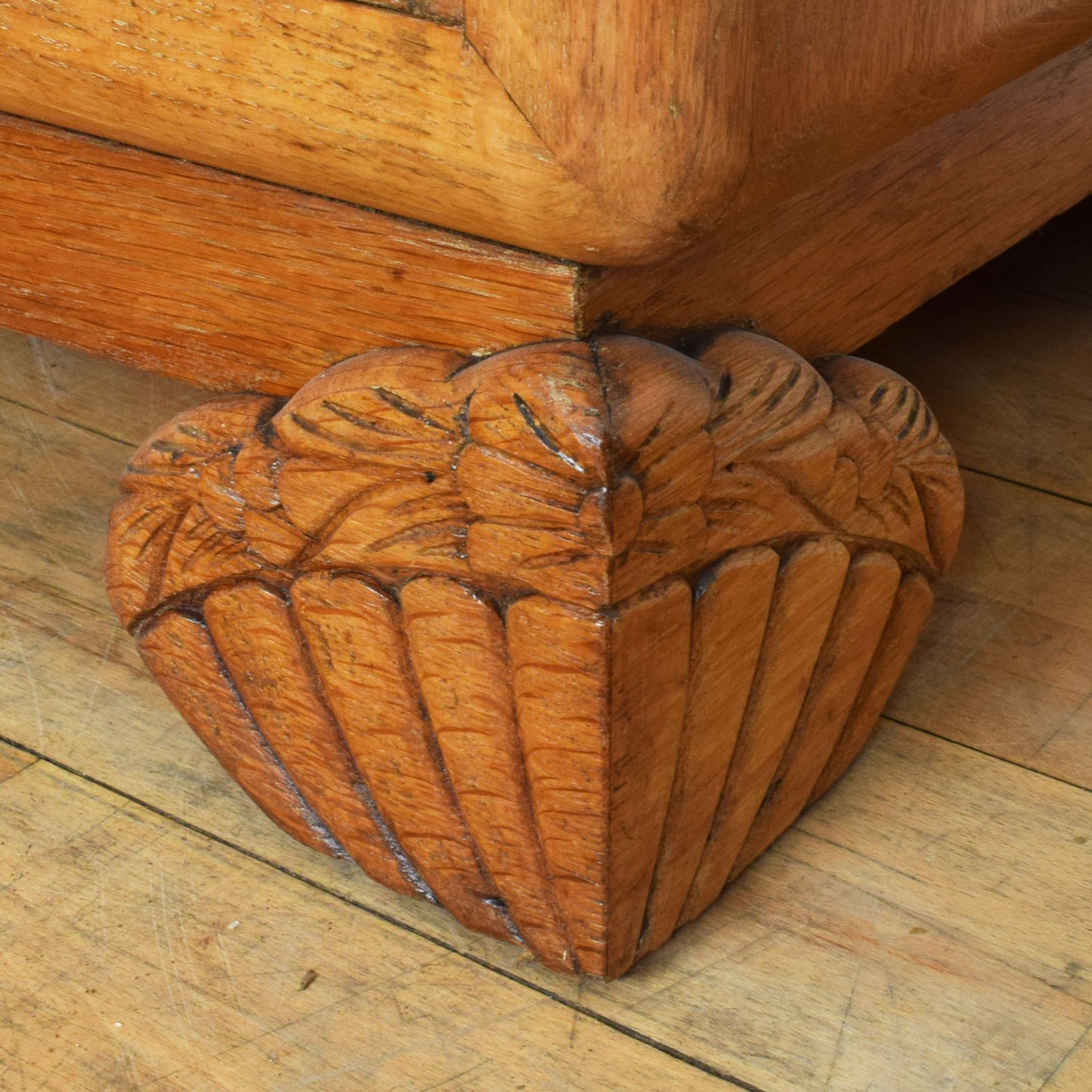 Carved Oak Sideboard