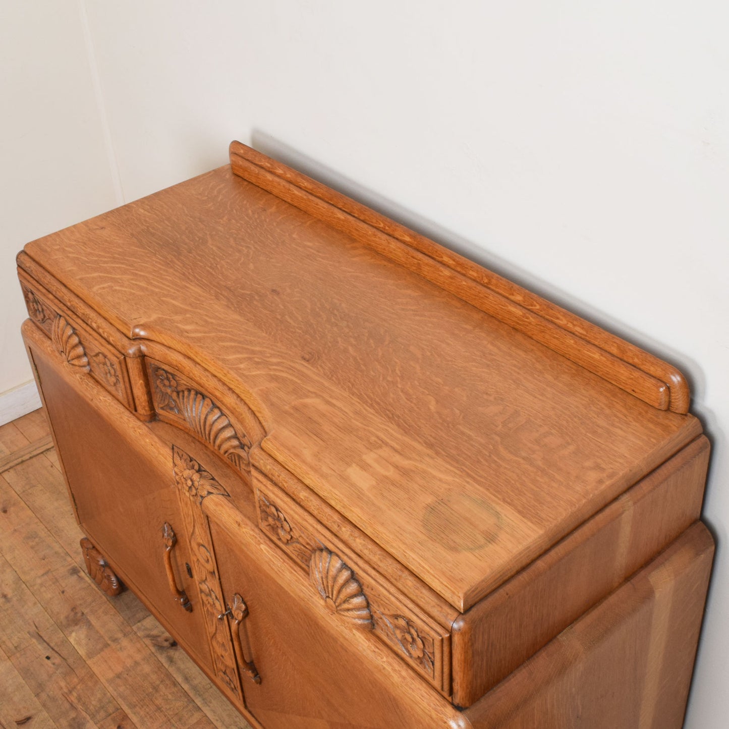 Carved Oak Sideboard