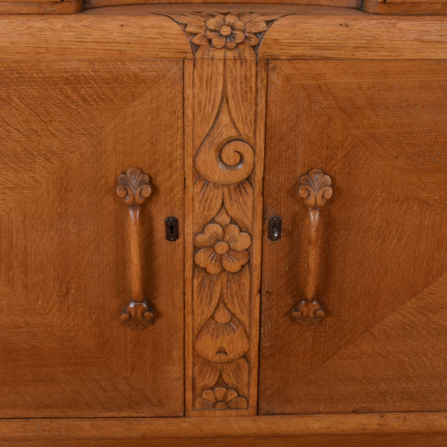 Carved Oak Sideboard