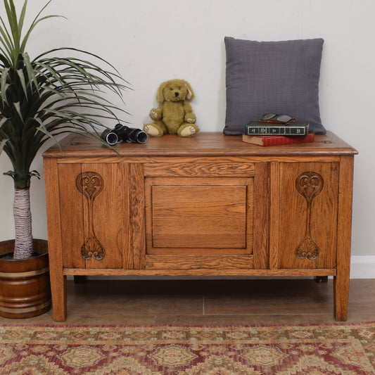 Restored Oak Blanket Box