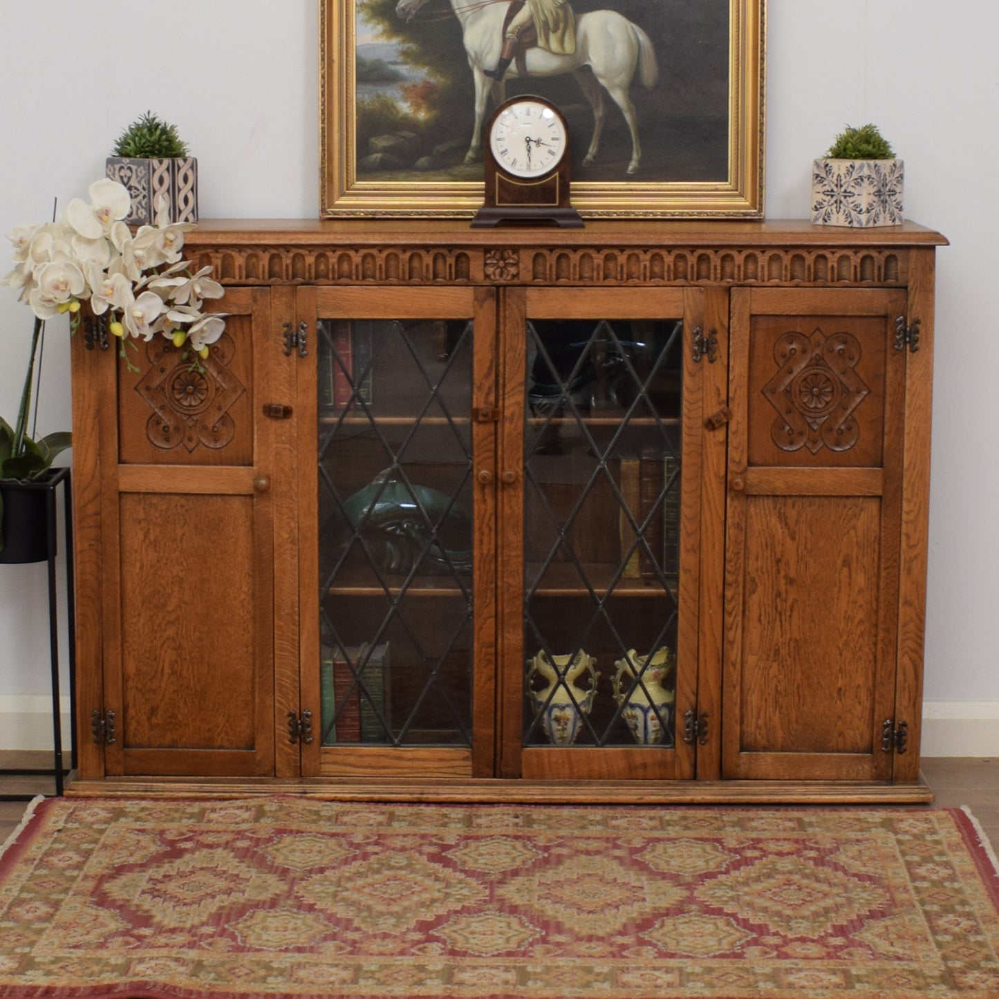Glazed Oak Cabinet