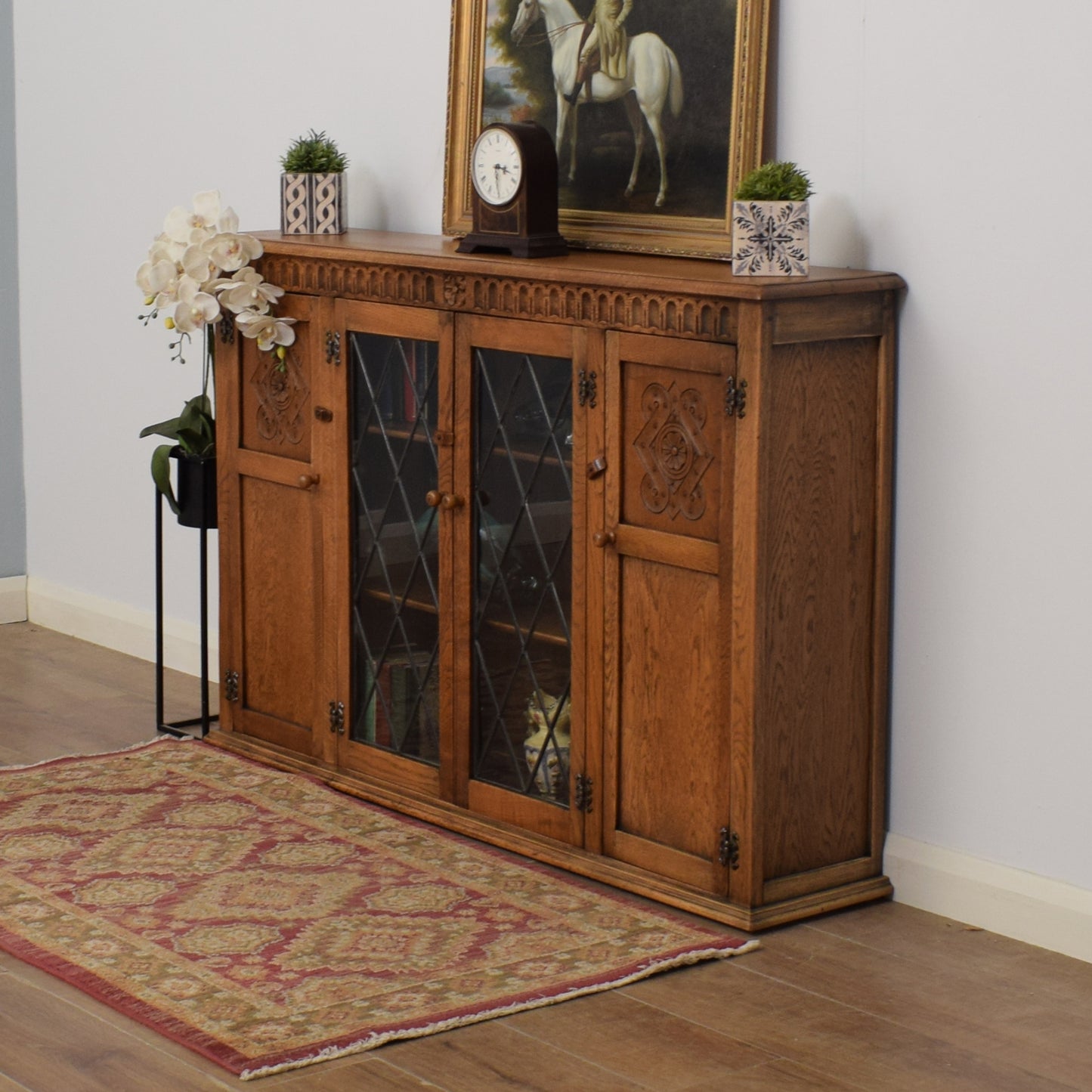 Glazed Oak Cabinet