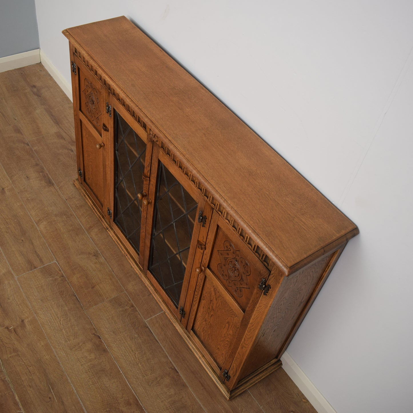 Glazed Oak Cabinet