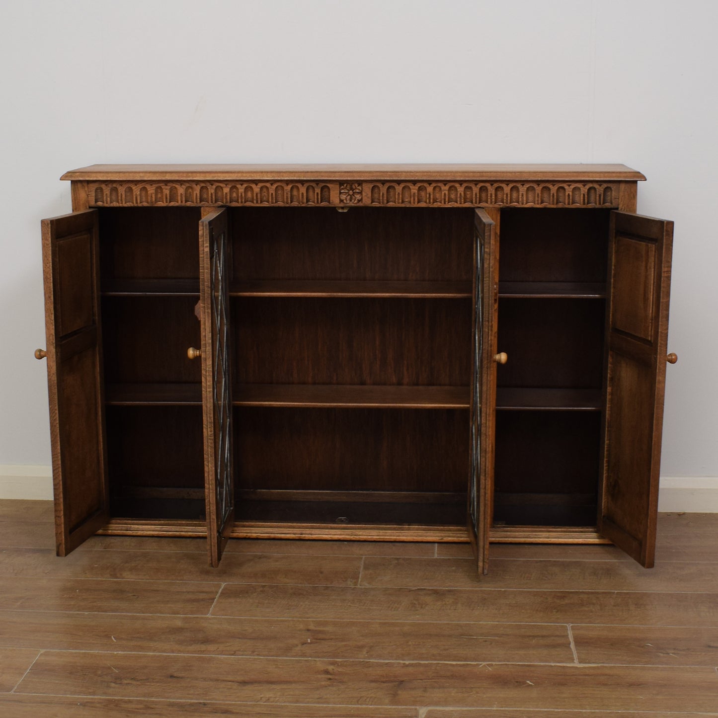 Glazed Oak Cabinet