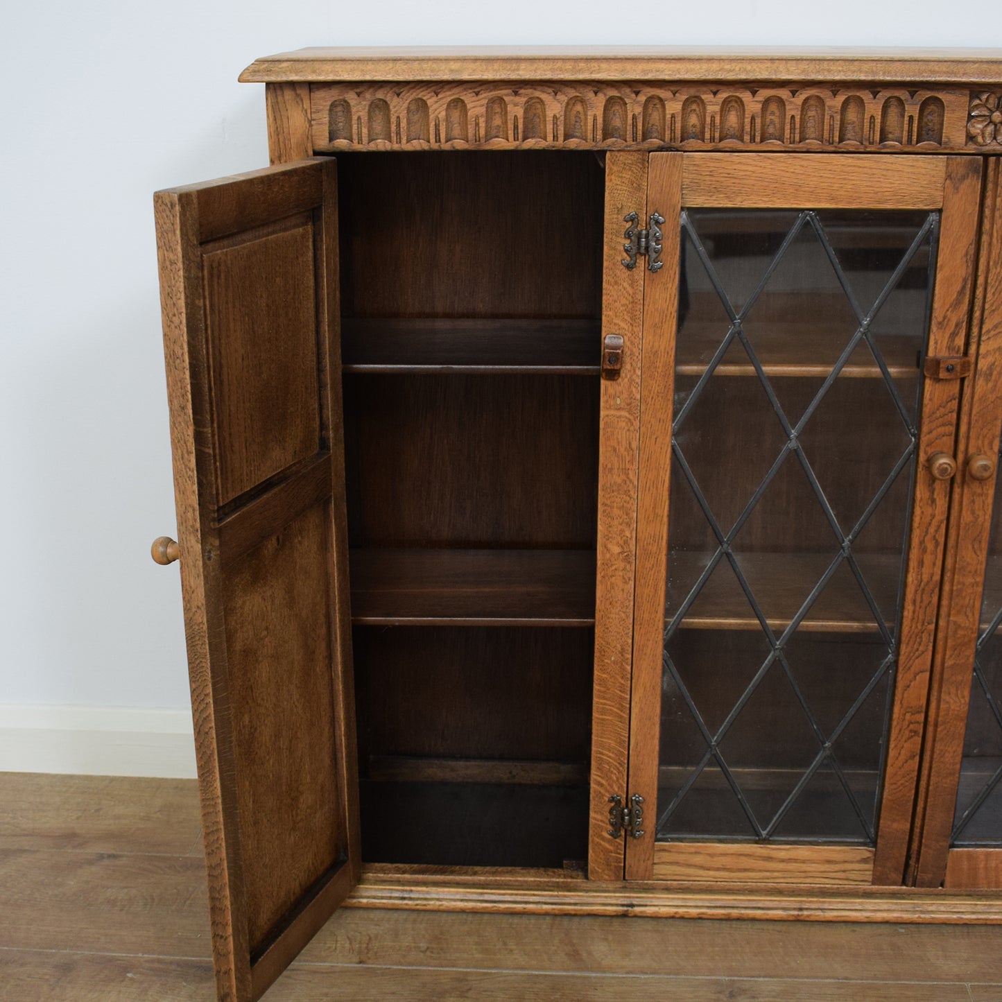 Glazed Oak Cabinet