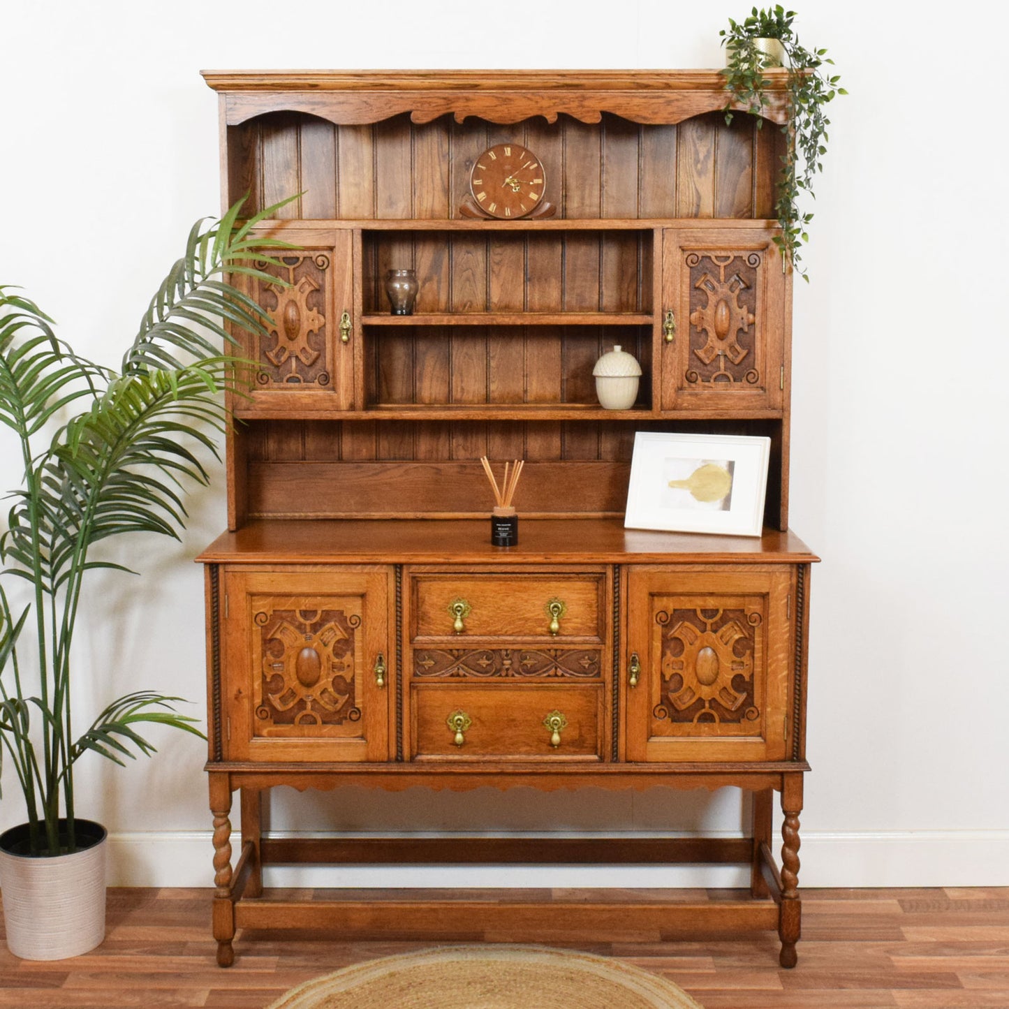 Carved Oak Dresser