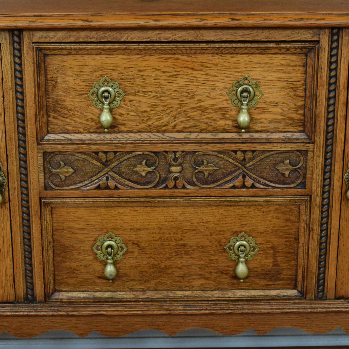 Carved Oak Dresser