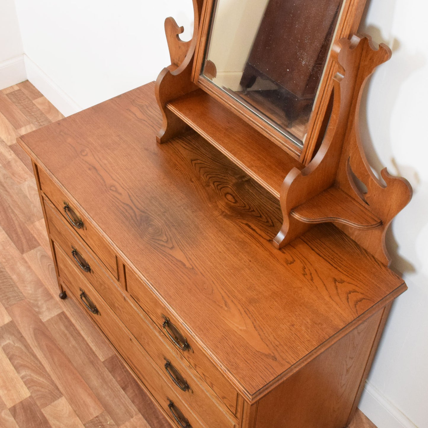 Restored Oak Dressing Table
