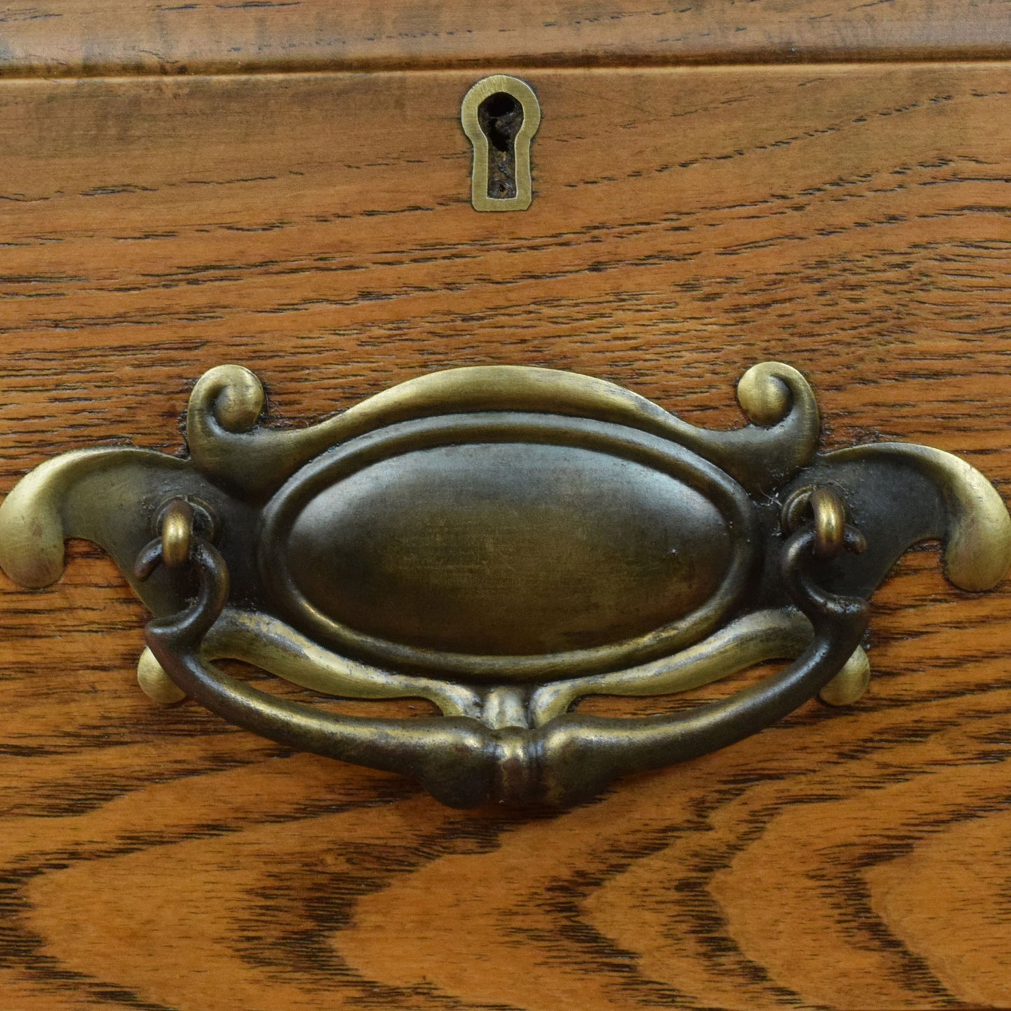 Restored Oak Dressing Table