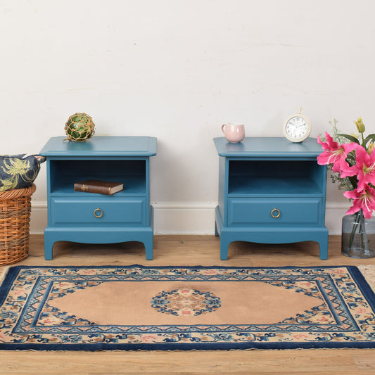 Pair Of Painted Stag Bedsides