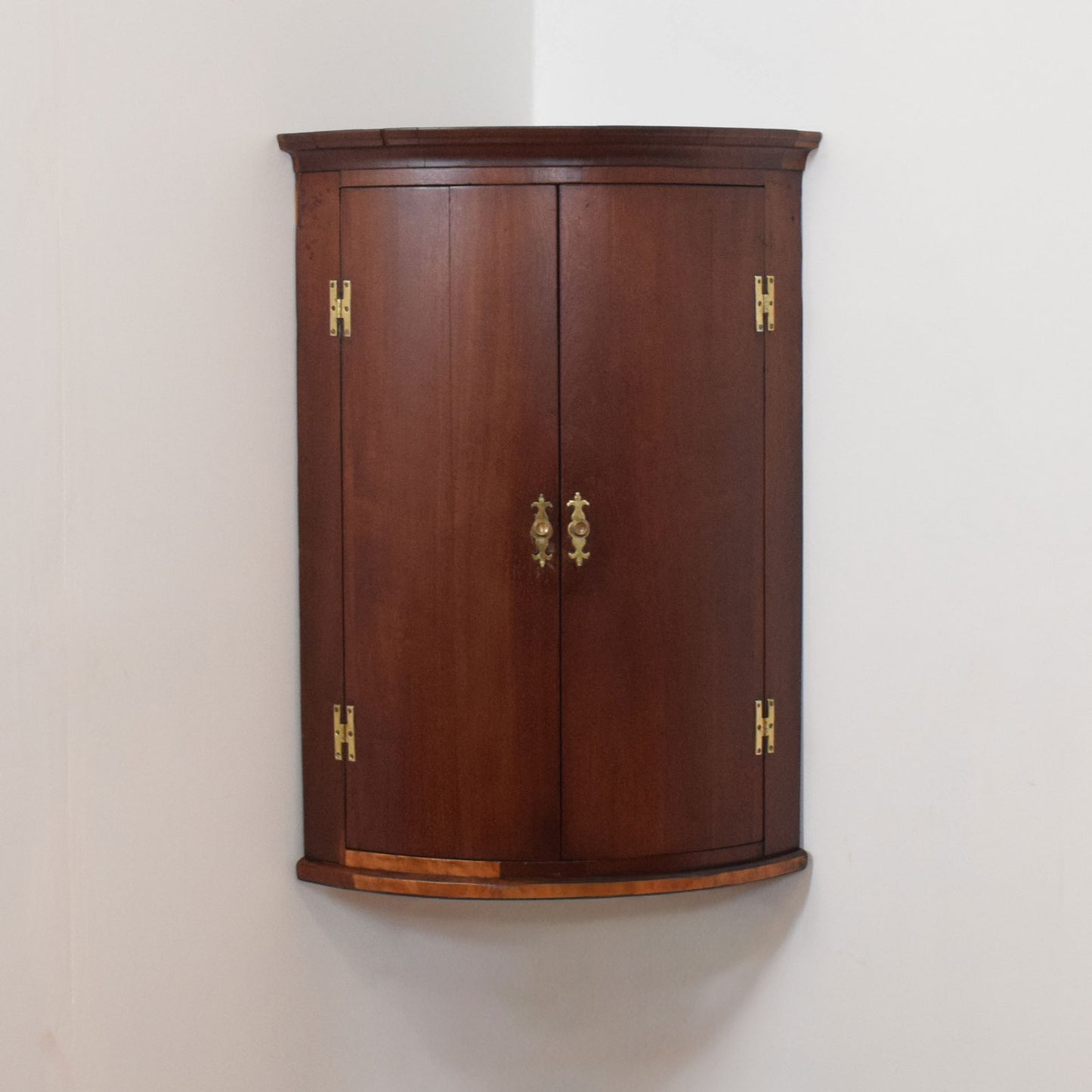 Hanging Mahogany Corner Unit