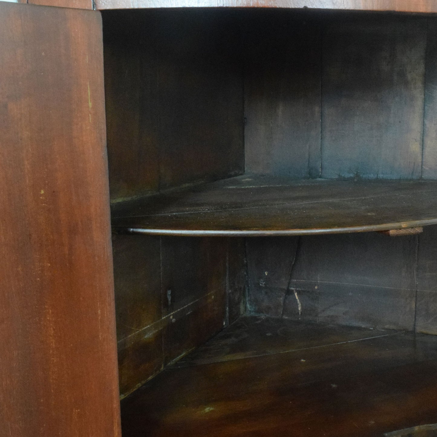 Hanging Mahogany Corner Unit