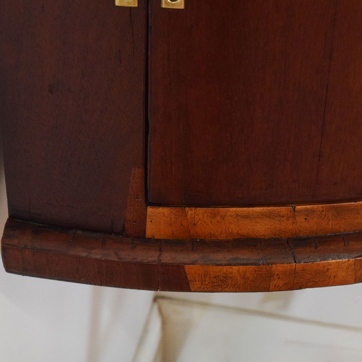 Hanging Mahogany Corner Unit