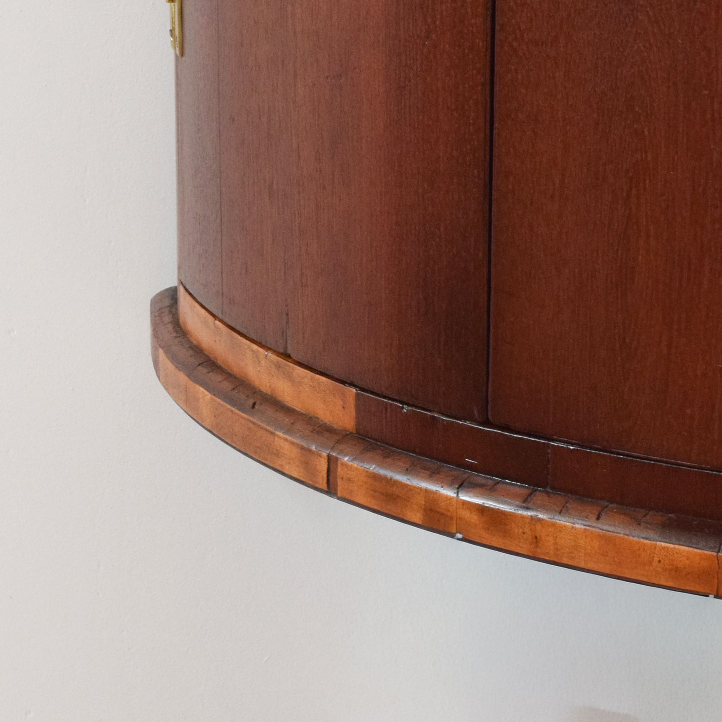 Hanging Mahogany Corner Unit