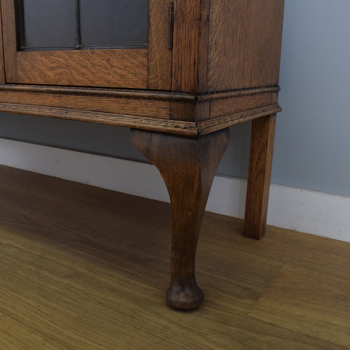 Oak Side-By-Side Bureau Bookcase