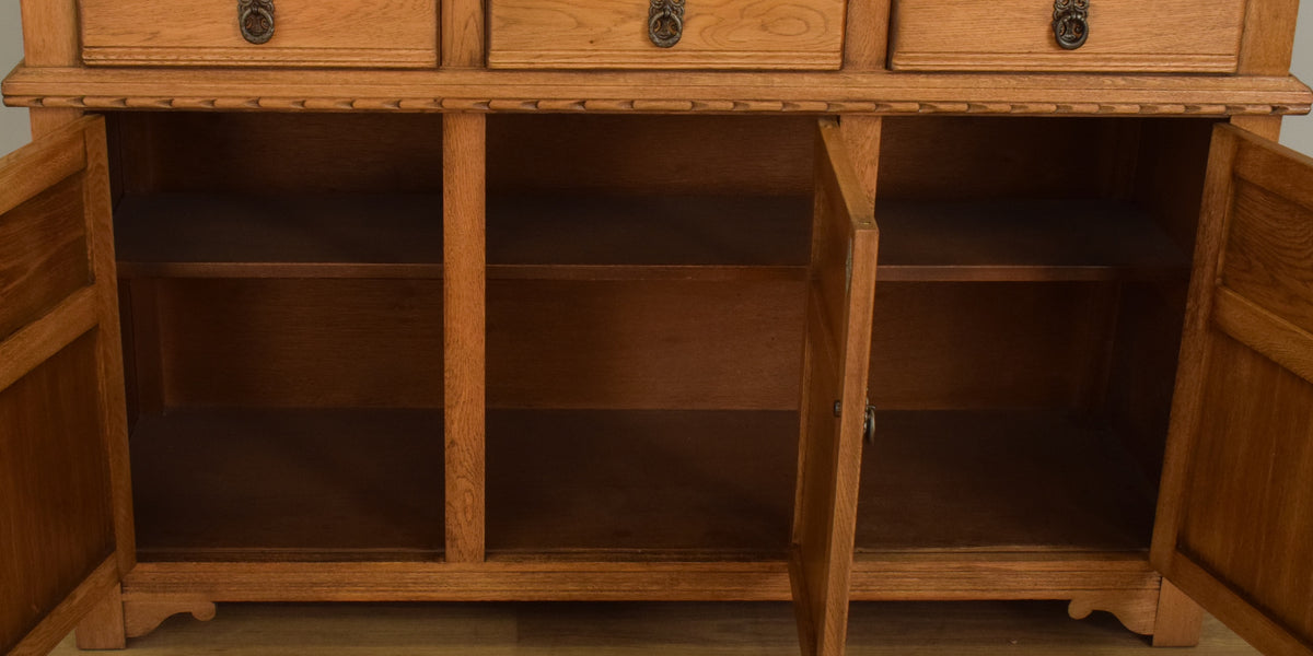 Glazed Oak Court Cabinet