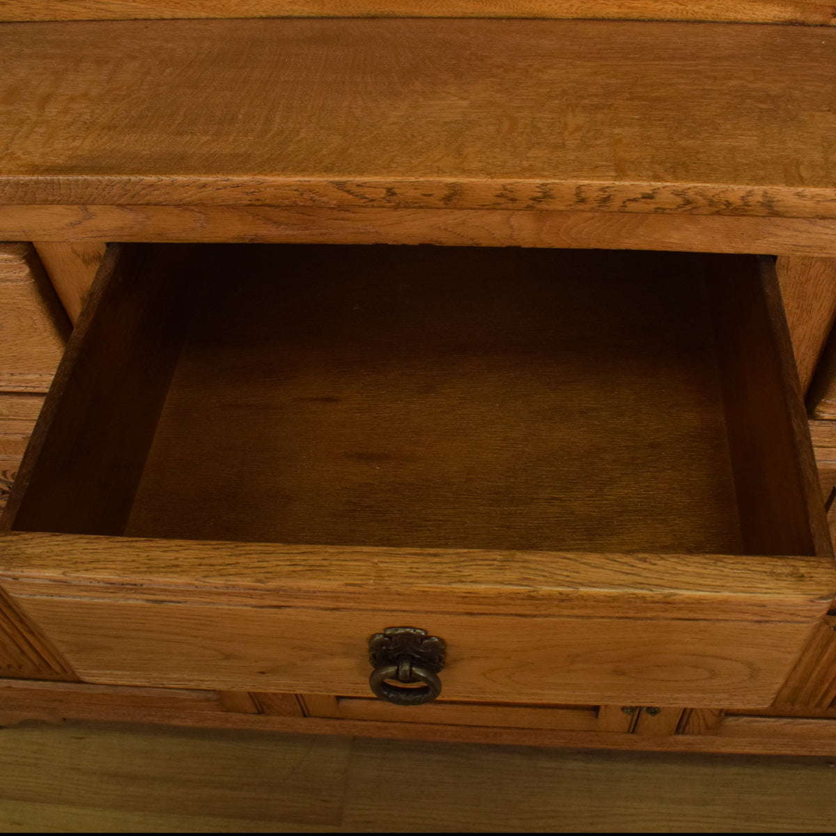 Glazed Oak Court Cabinet