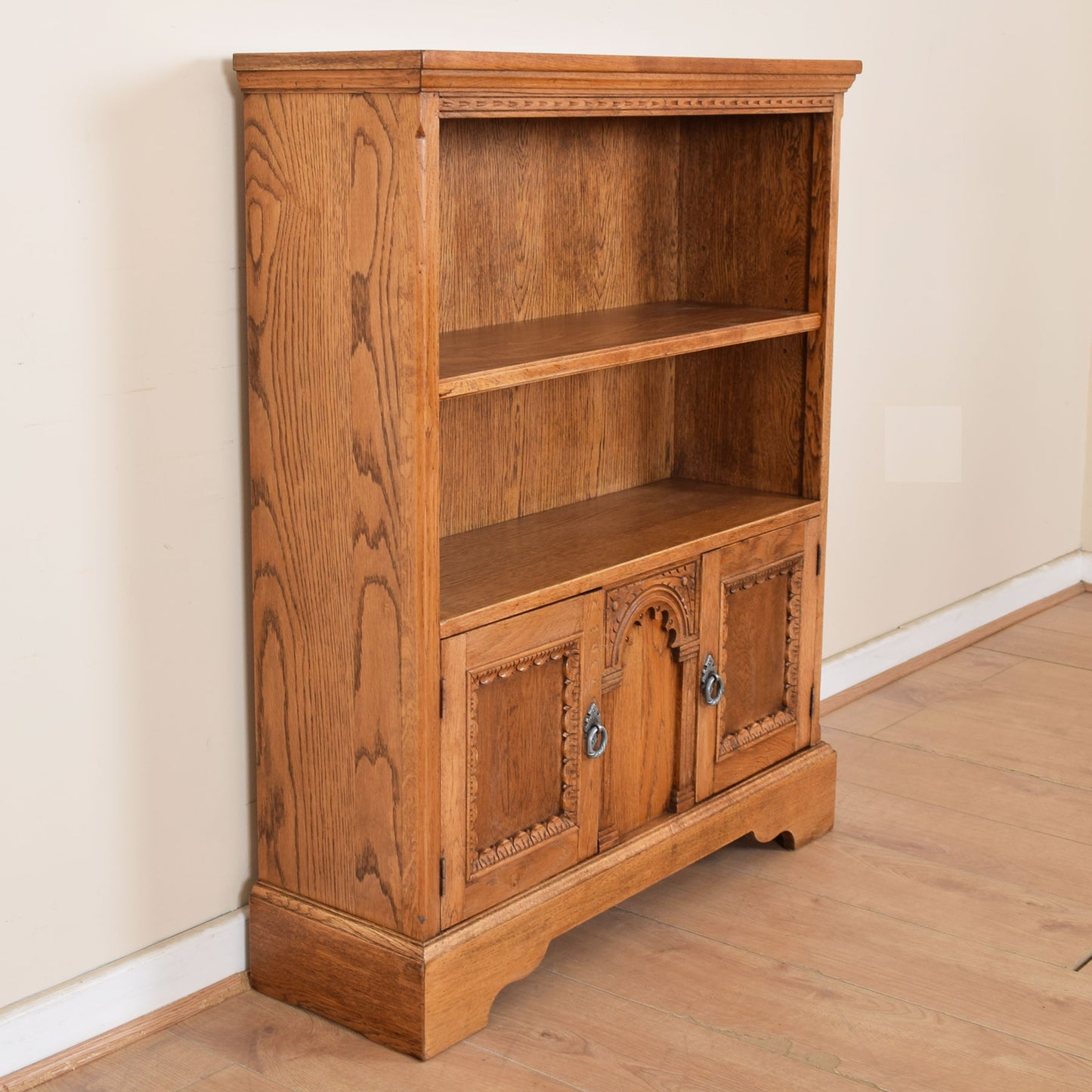 Oak Bookcase Cupboard