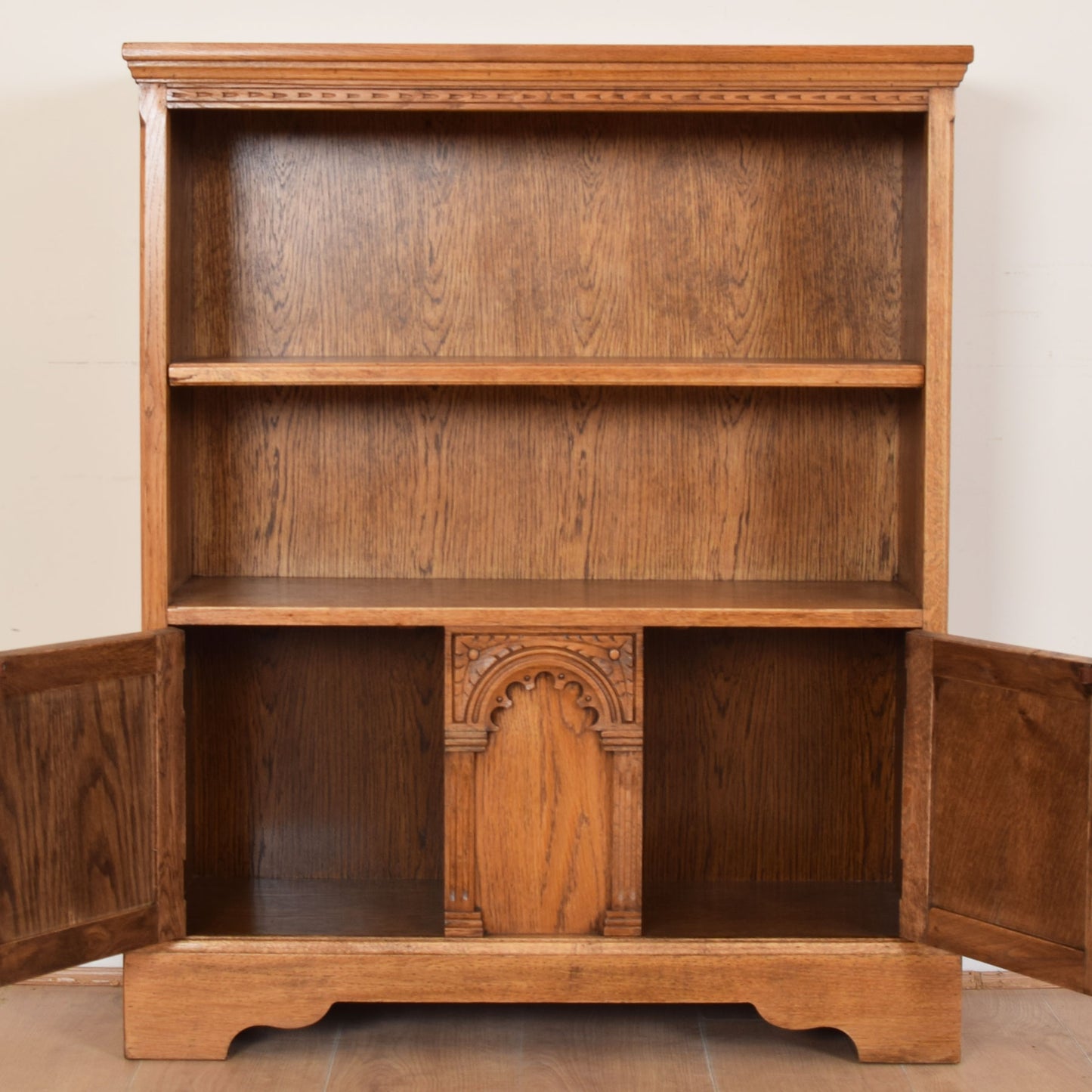 Oak Bookcase Cupboard