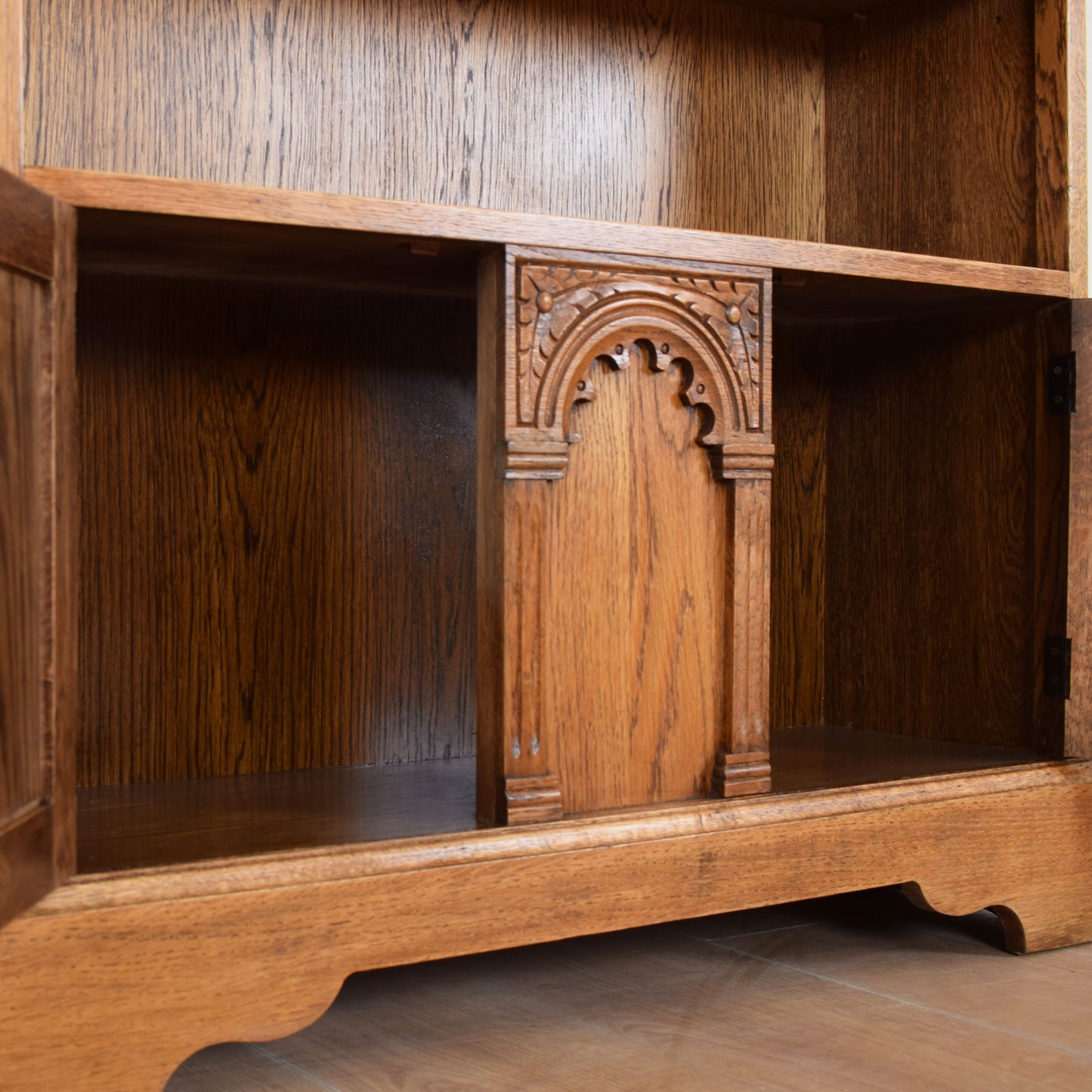 Oak Bookcase Cupboard