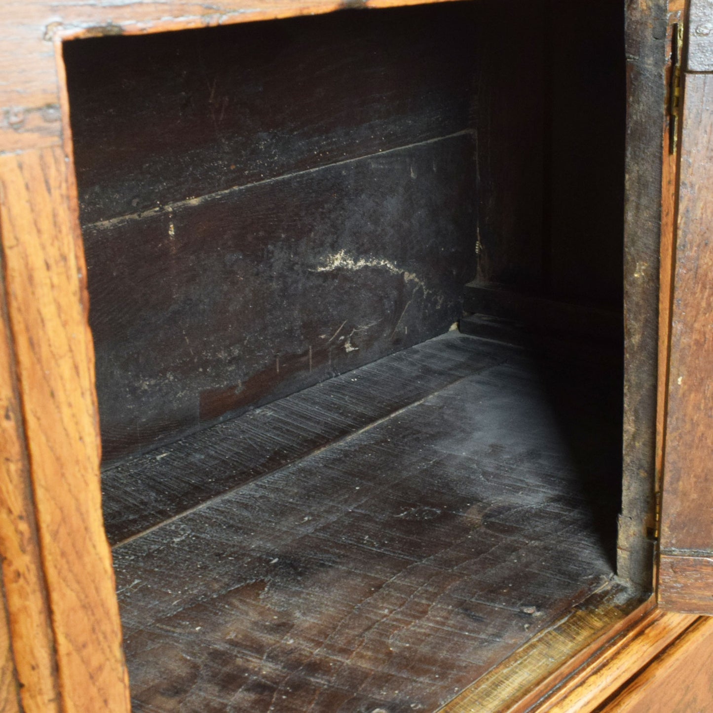 Rustic Oak Media Cabinet