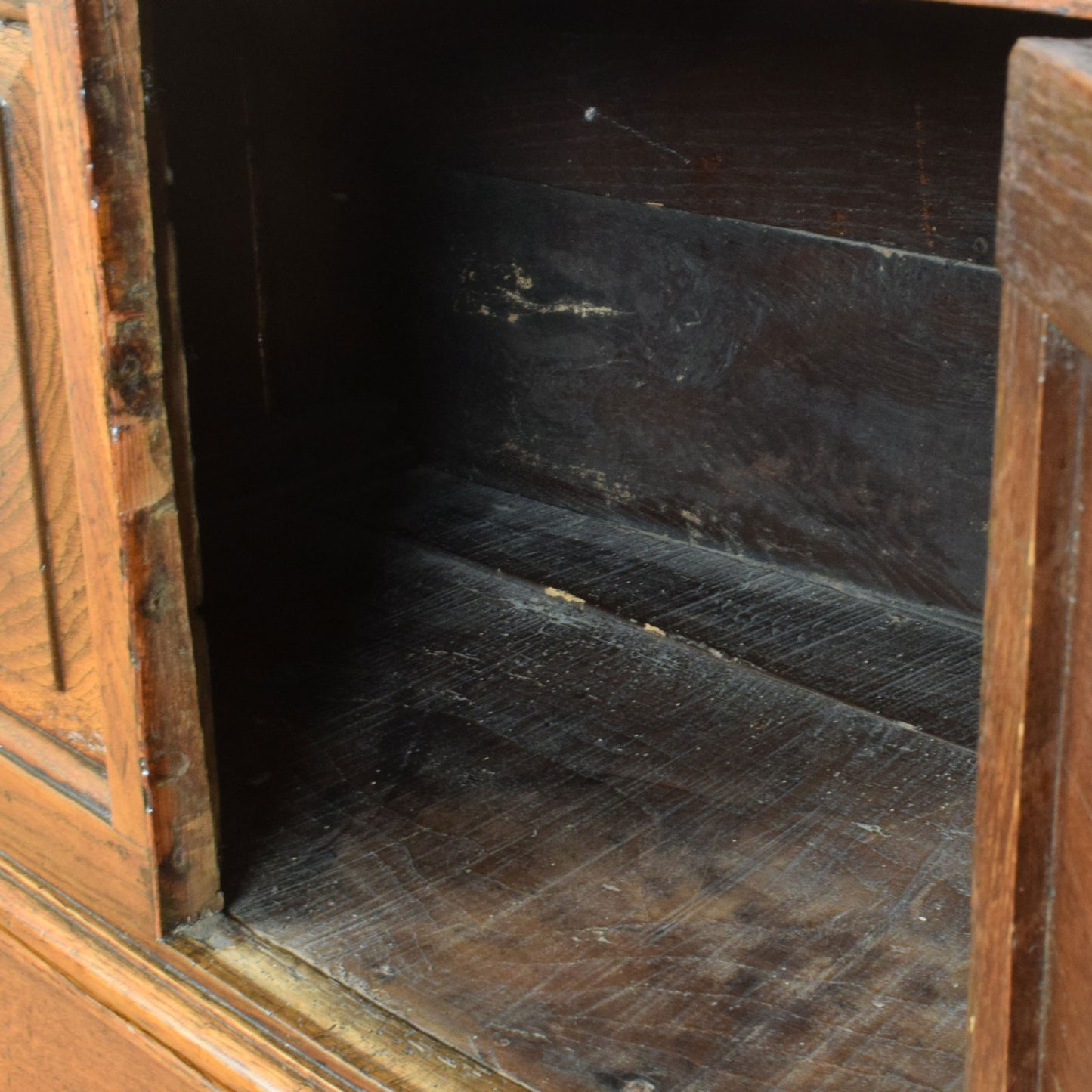 Rustic Oak Media Cabinet