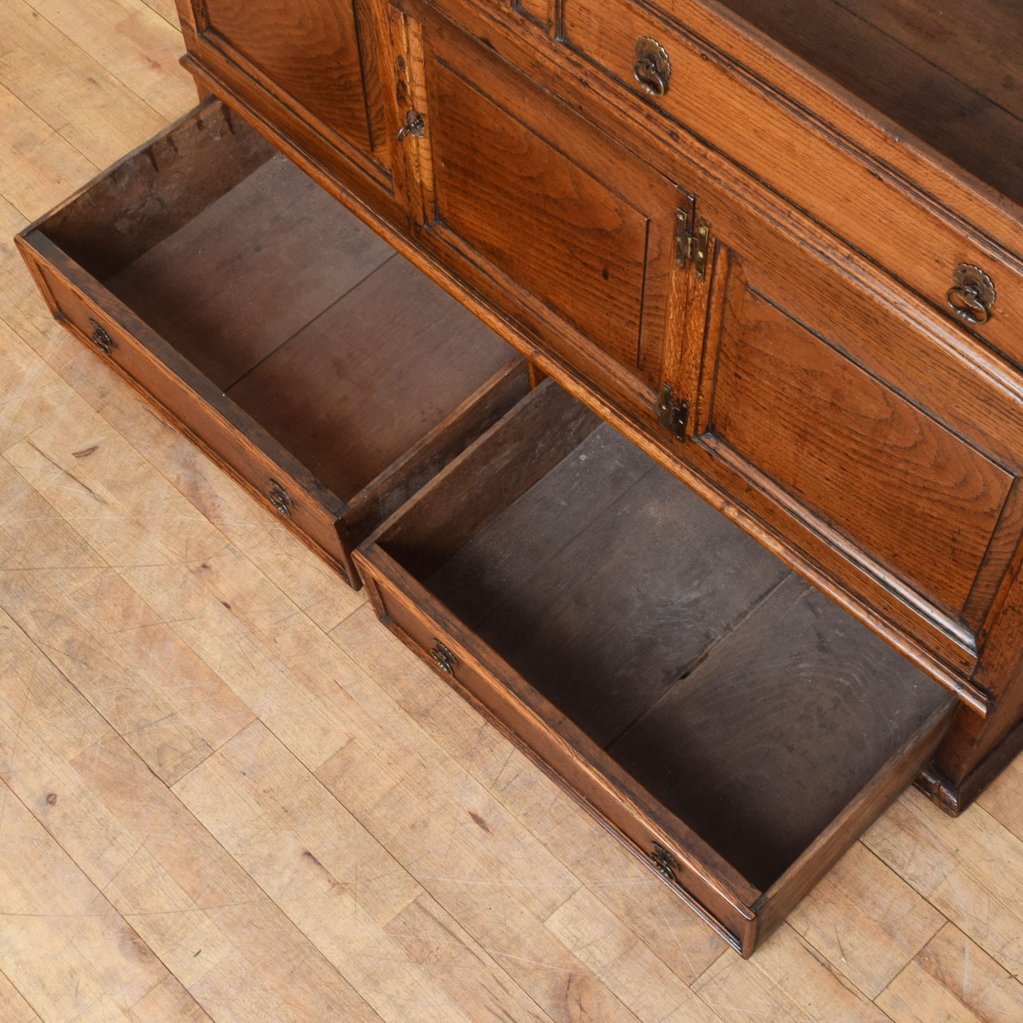 Rustic Oak Media Cabinet