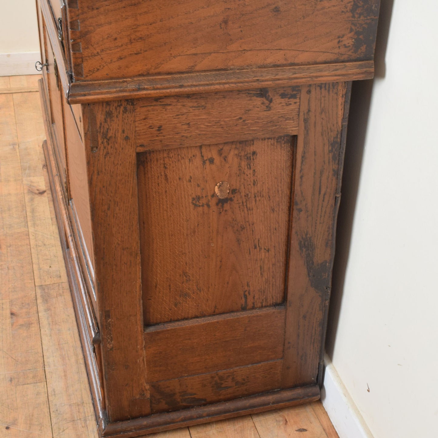 Rustic Oak Media Cabinet