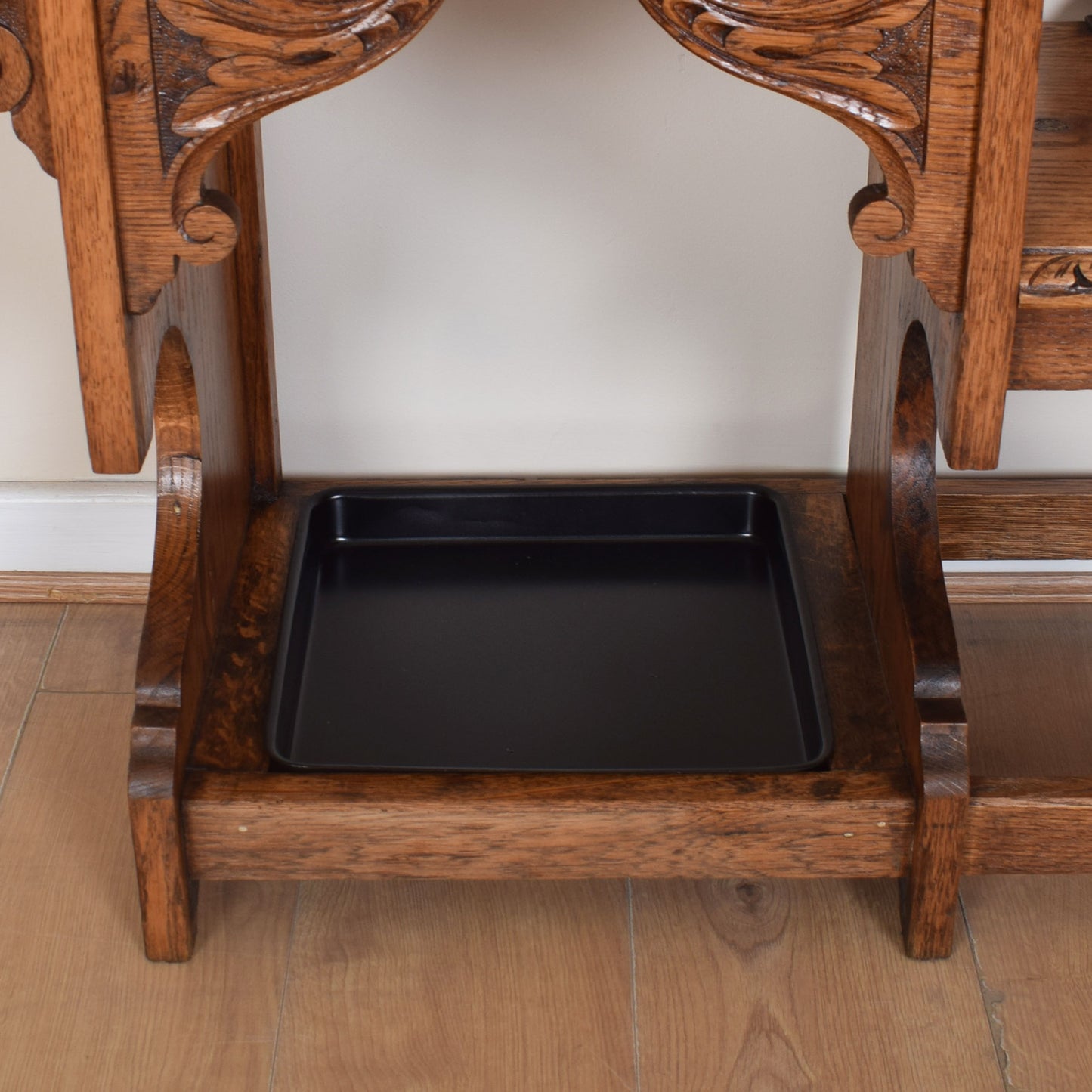 Ornate Bench with Umbrella Stand