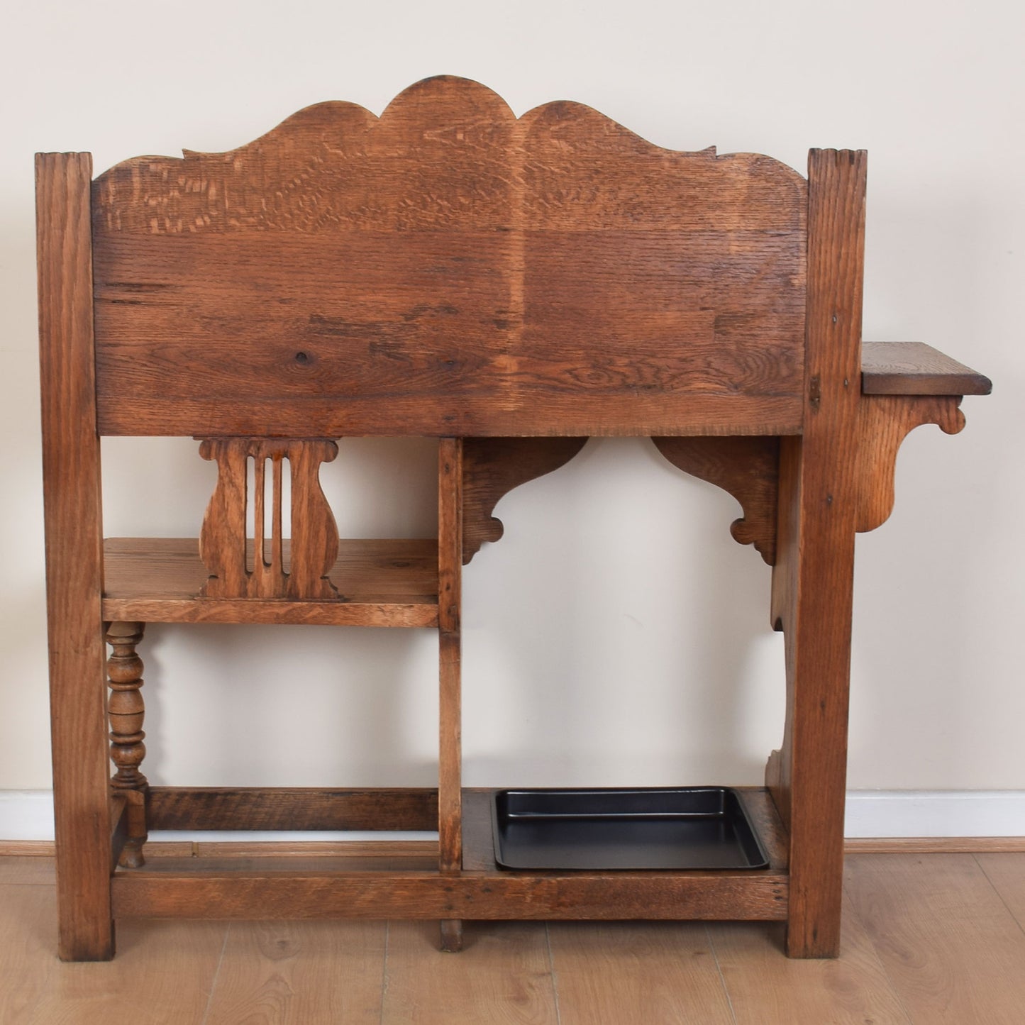 Ornate Bench with Umbrella Stand