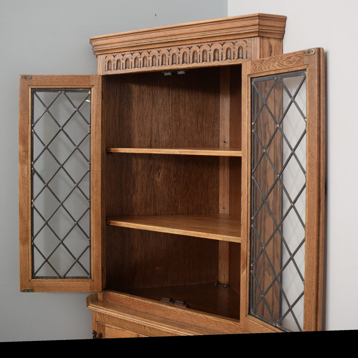 Restored Oak Corner Unit