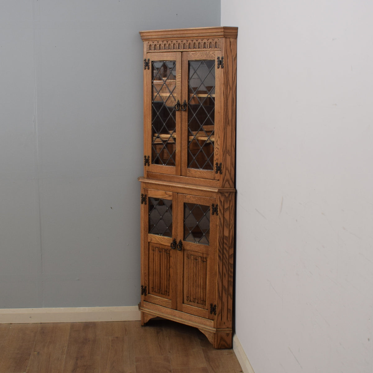 Restored Oak Corner Unit
