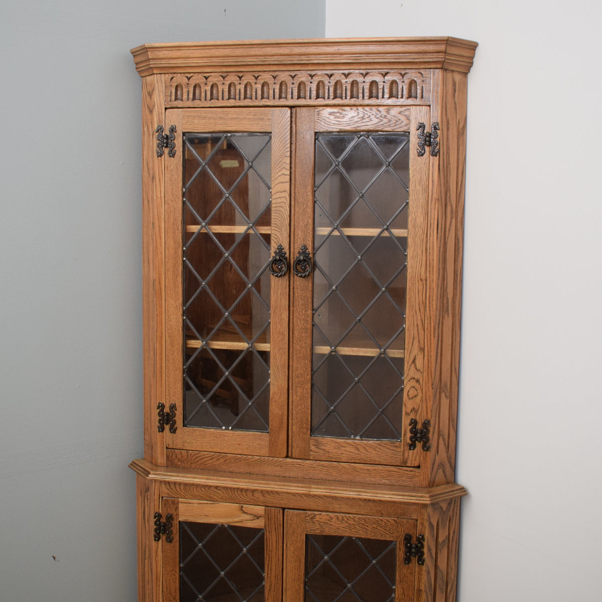 Restored Oak Corner Unit