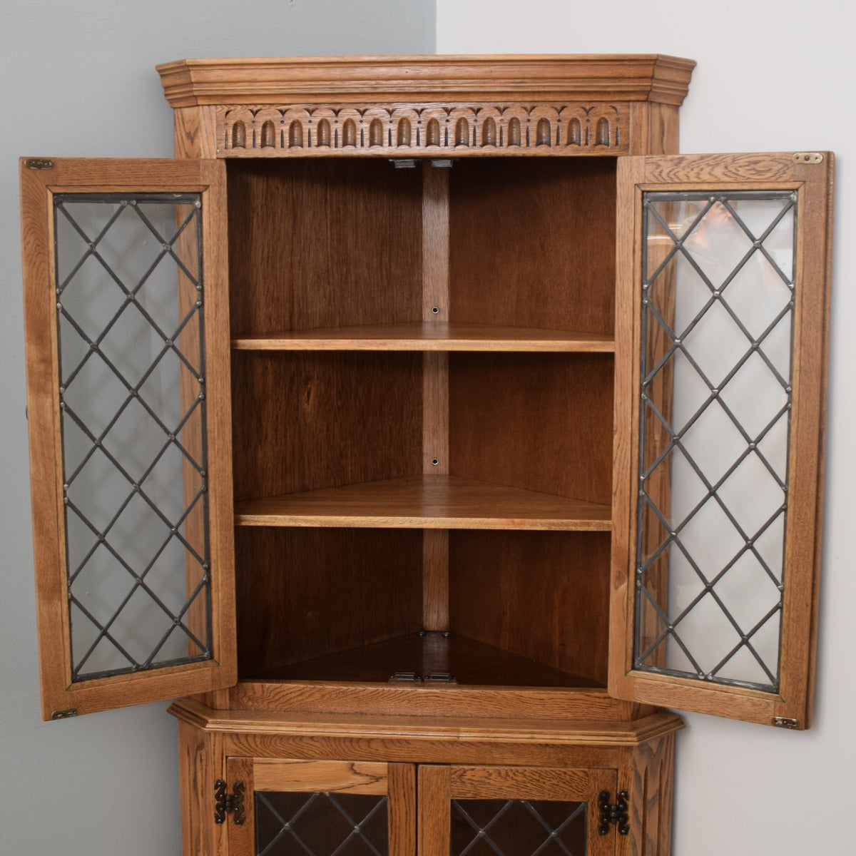 Restored Oak Corner Unit