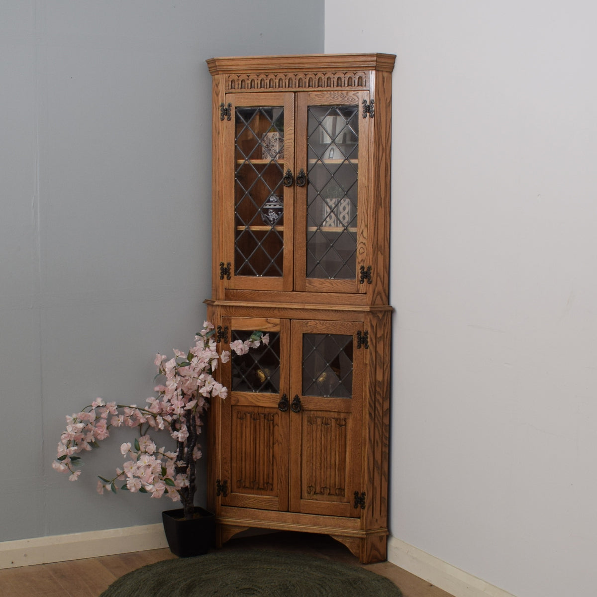 Restored Oak Corner Unit