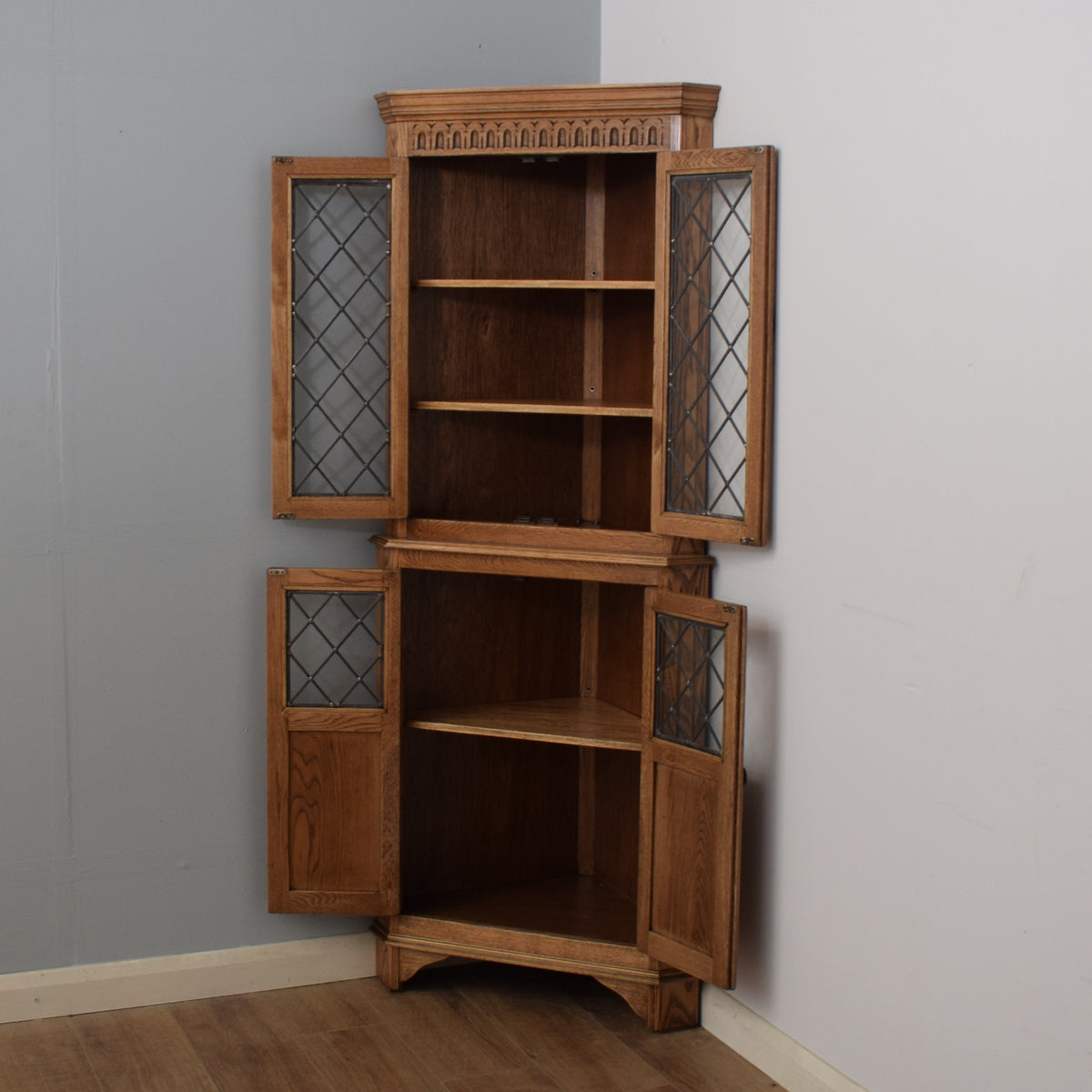 Restored Oak Corner Unit